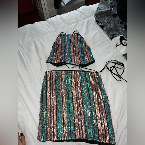 Disco matching skirt set - Picture 2 of 5